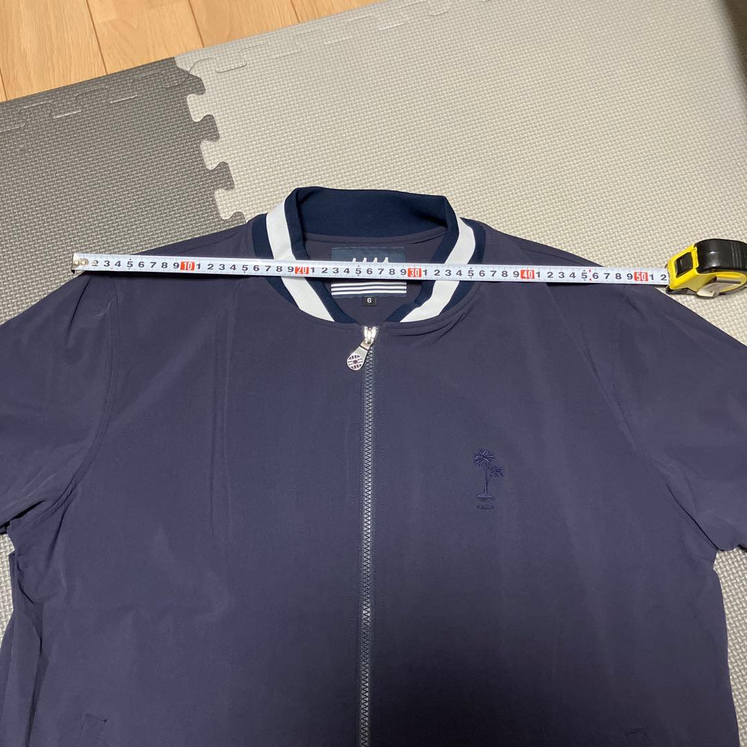 ムータマリンゴルフ　ネイビー ジップアップジャケット L