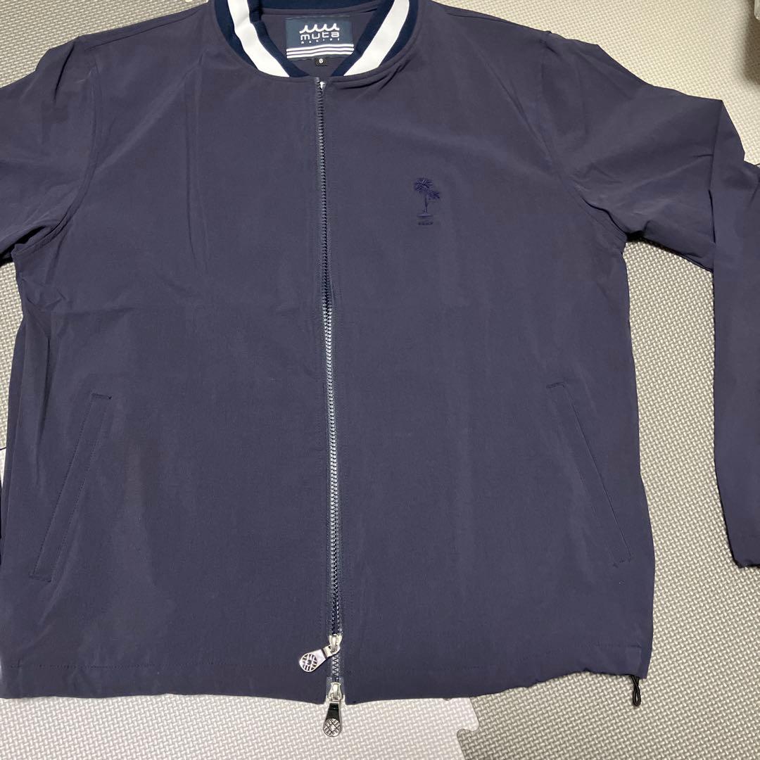 ムータマリンゴルフ　ネイビー ジップアップジャケット L