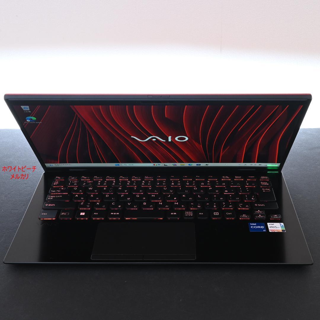 Vaio pro PK 11世代 i7 32G 1TB 赤く光るキーボード