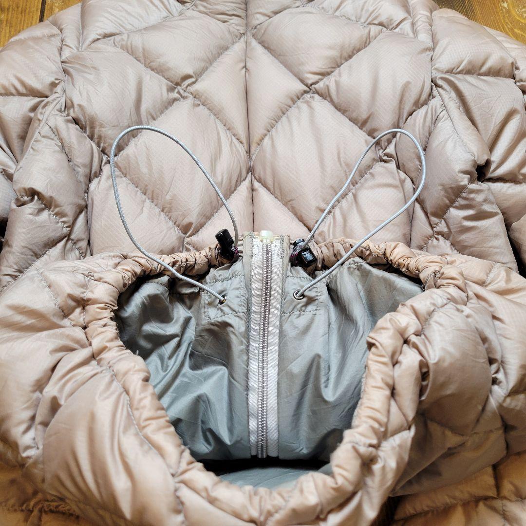 モンベル スペリオ ダウンジャケット ダイヤキルト ドローコード 短丈 M