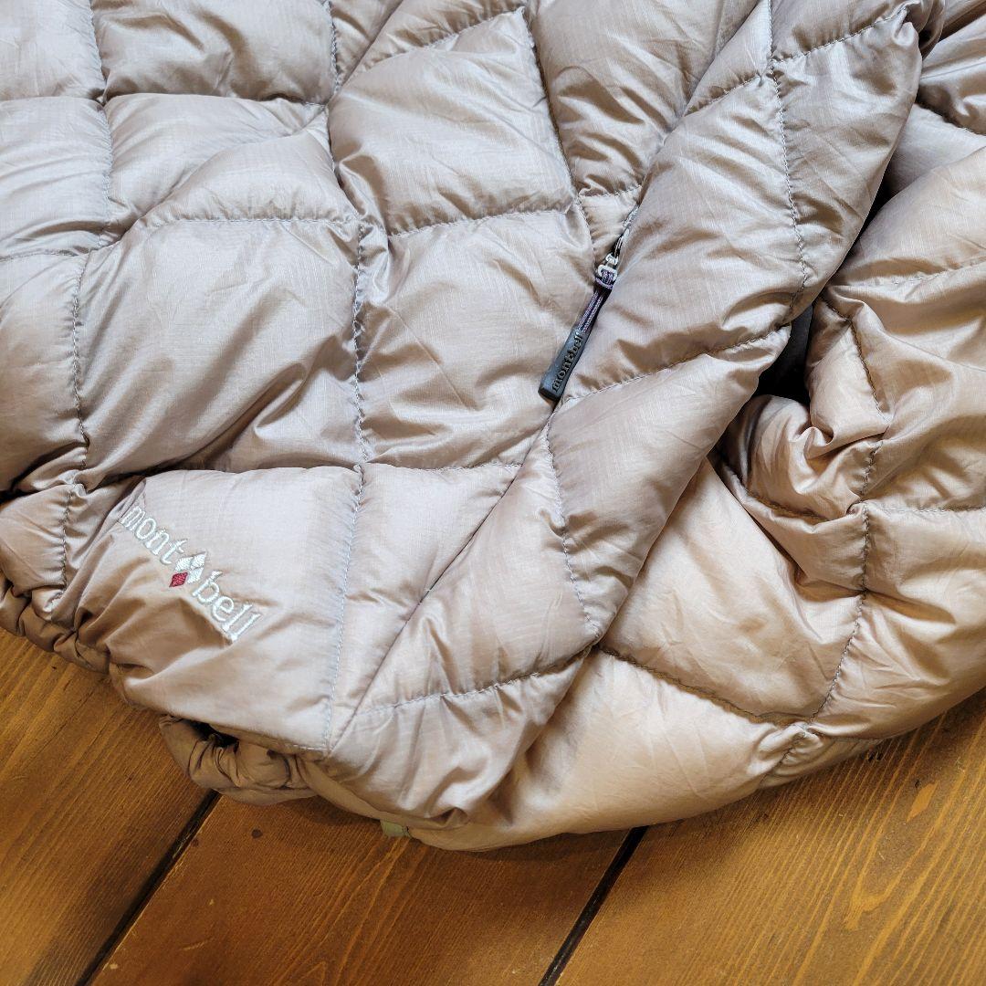 モンベル スペリオ ダウンジャケット ダイヤキルト ドローコード 短丈 M