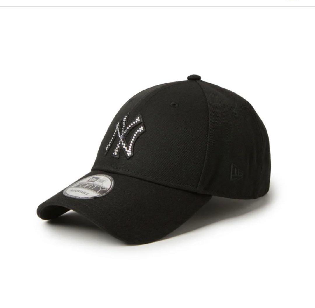 ニューエラ 9FORTY / MLB RHINESTONE NY ブラック 黒