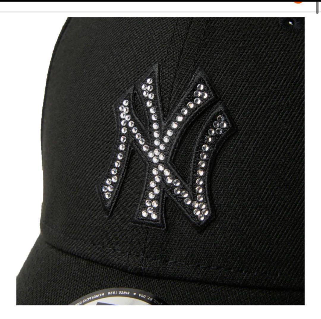 ニューエラ 9FORTY / MLB RHINESTONE NY ブラック 黒