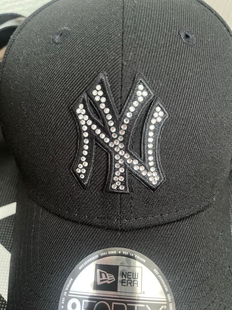 ニューエラ 9FORTY / MLB RHINESTONE NY ブラック 黒