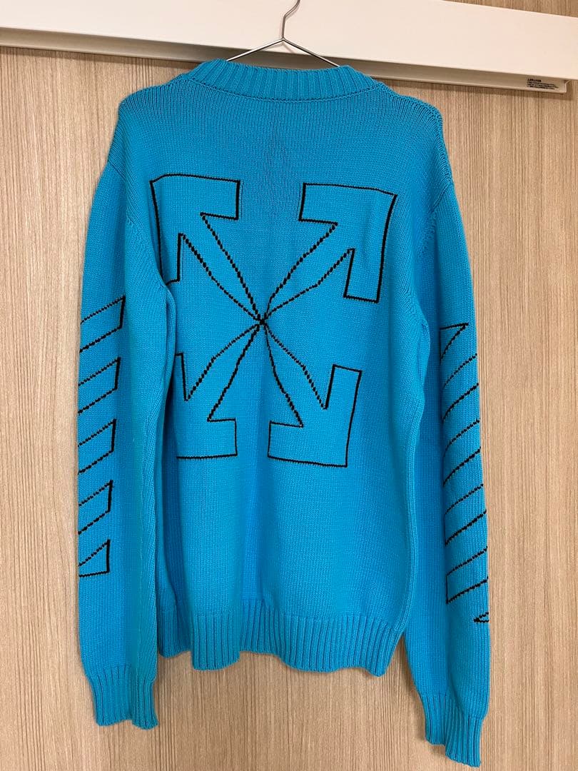 美品　Off-White オフホワイト　ニット　メンズ　XL