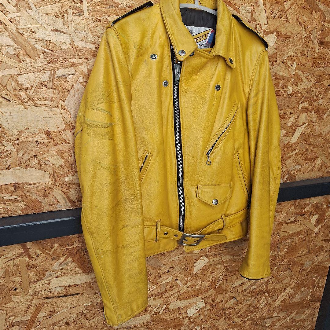 K*）様 激レア　SCHOTT 818Mustard　SIZE 34 バイカータ
