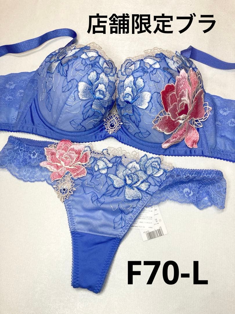 新品　ワコール　サルート　店舗限定ブラ　76G 空中庭園　F70 ソングL LG