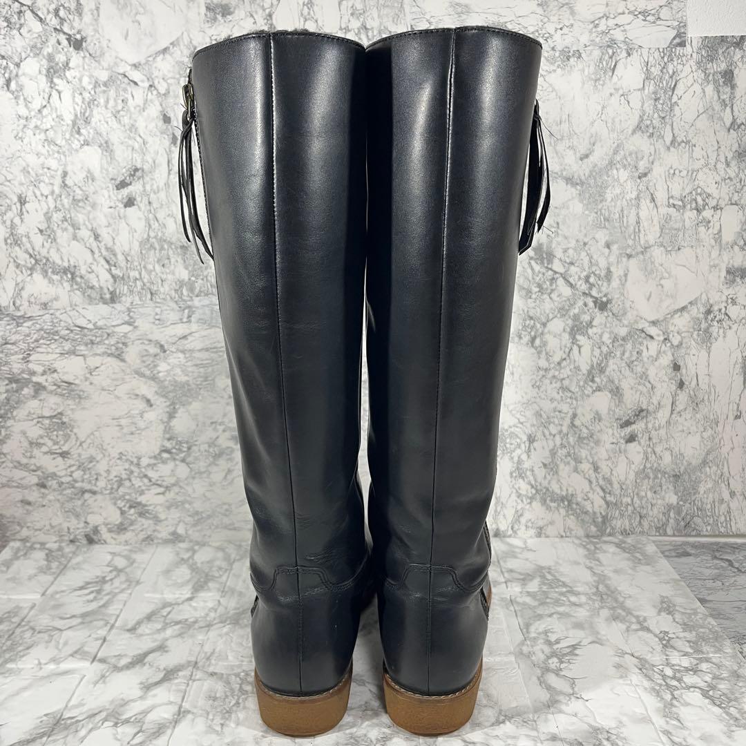【美品】 COLE HAAN ロングブーツ GRAND.ØS 7Bサイズ 防水