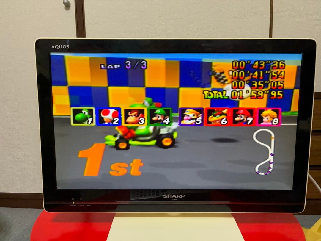 シャープ　SHARP LC-22K5 22インチ　液晶テレビ　テレビ台　カラフル