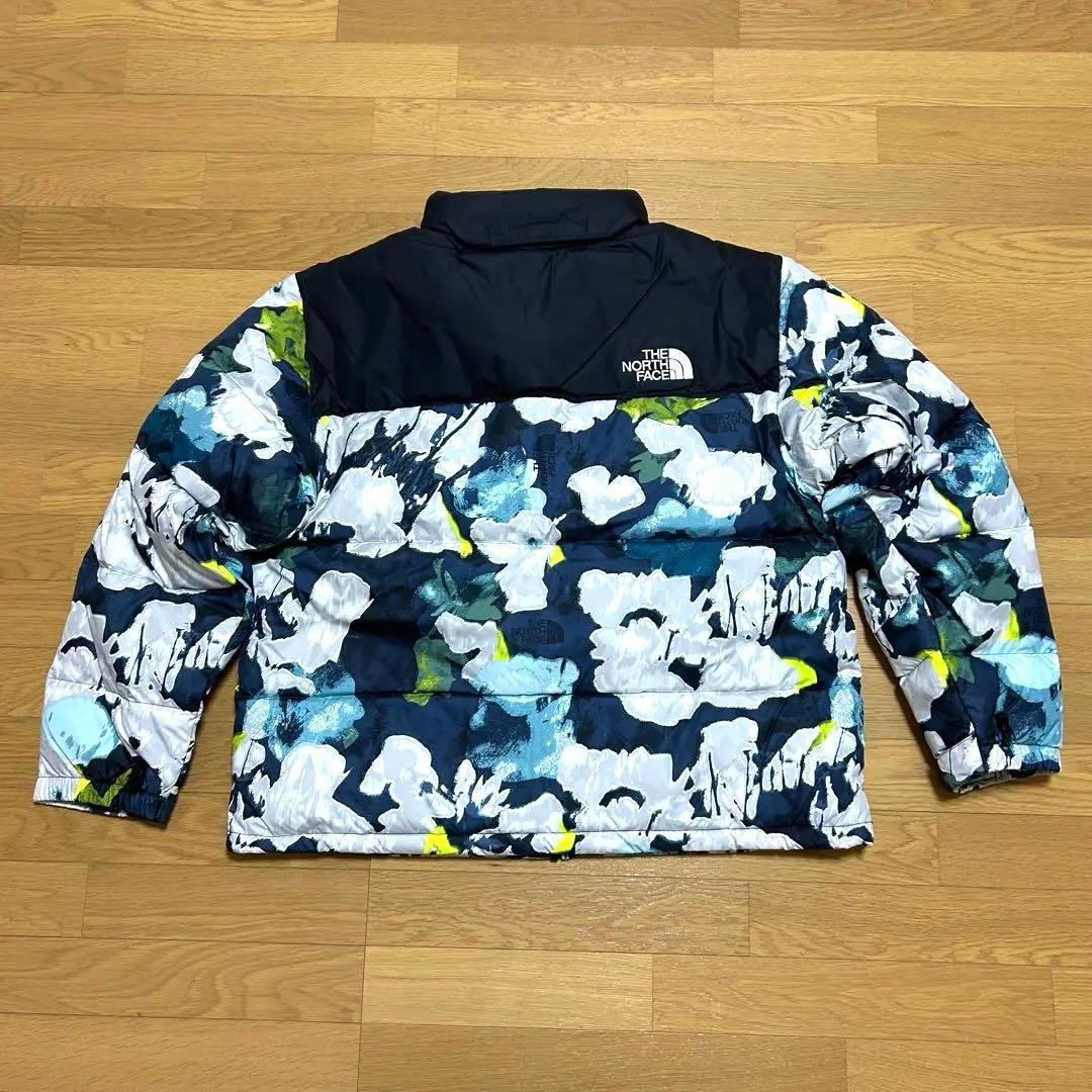 US ノースフェイス 1996レトロ ヌプシ　ダウンジャケット花柄XL