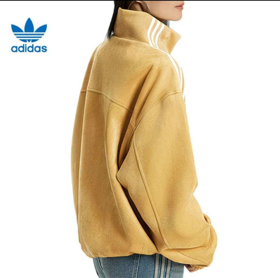 アディダス 中国限定 巳年チャイナトラックジャケット ブラックイエロー S