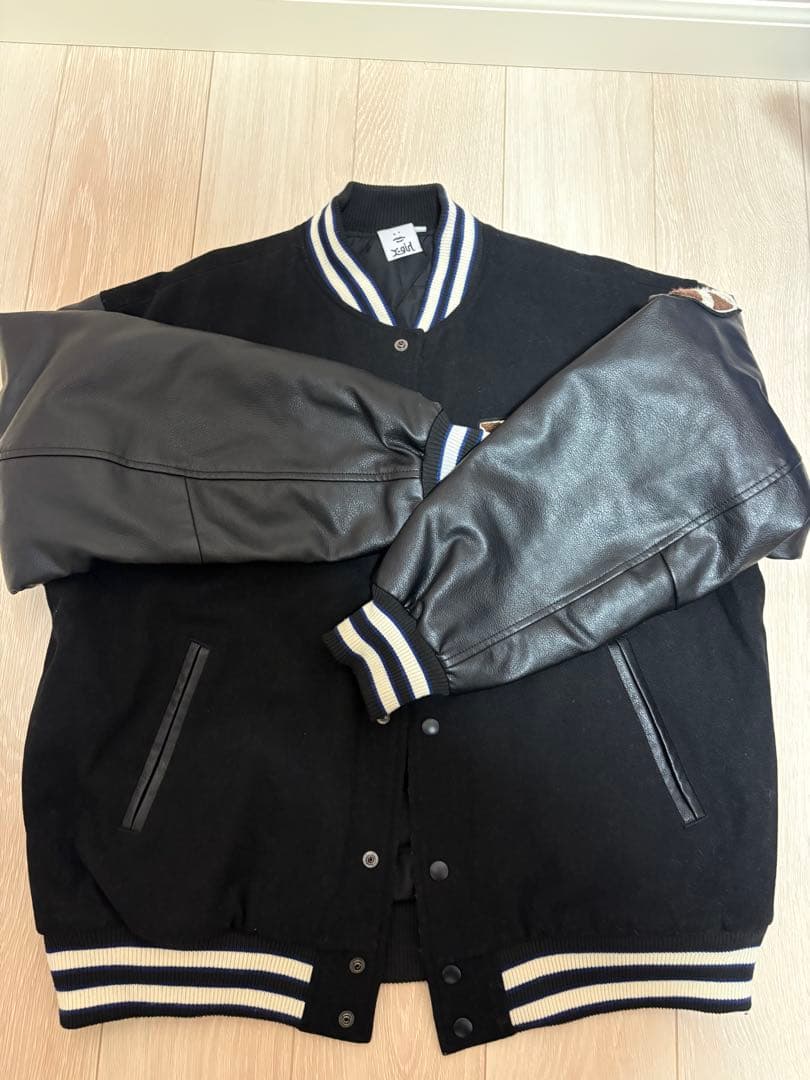 X-girl スタジャン レザージャケット ブラック
