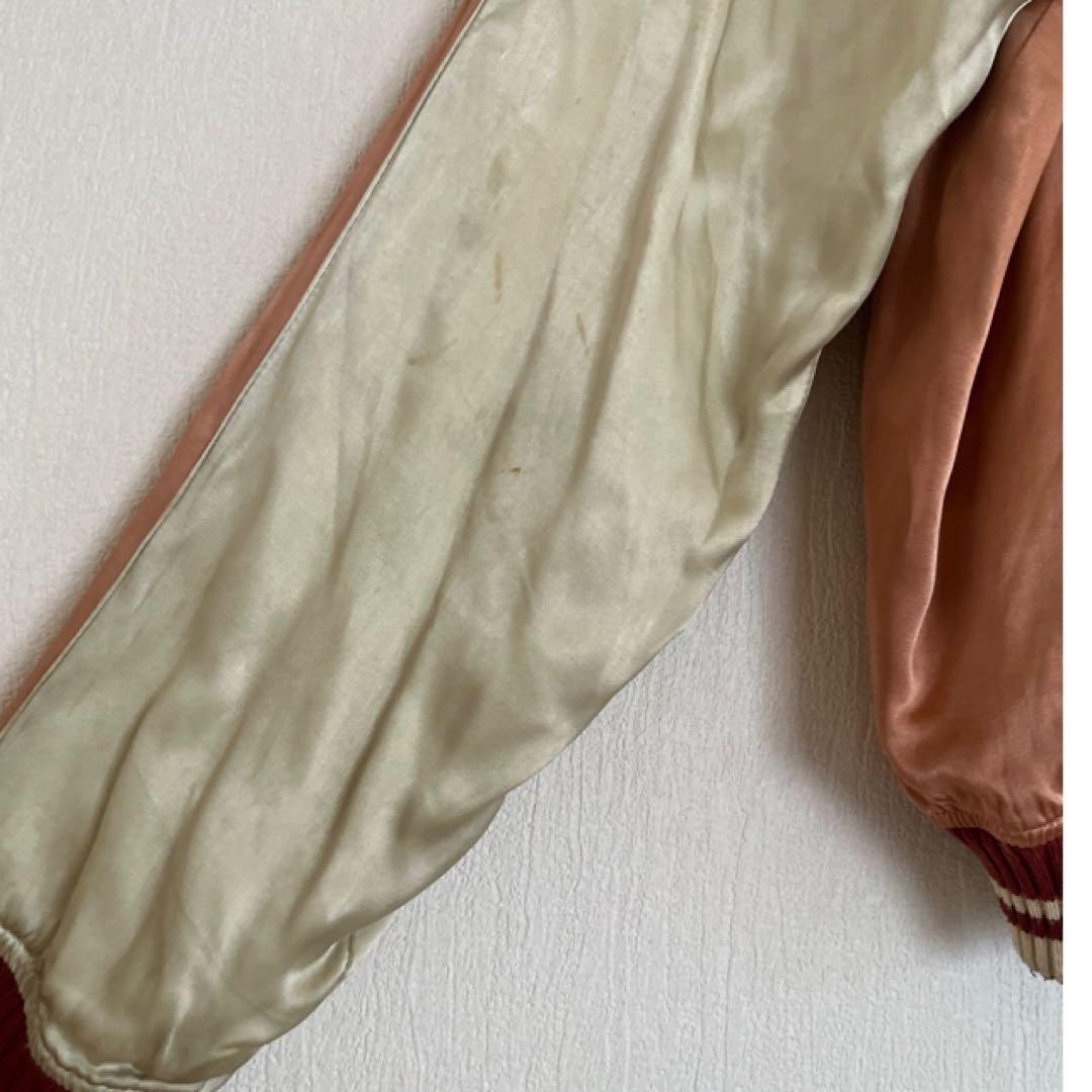 フラットヘッド　スカジャン　刺繍　リバーシブル　ワンポイント　かっこいい