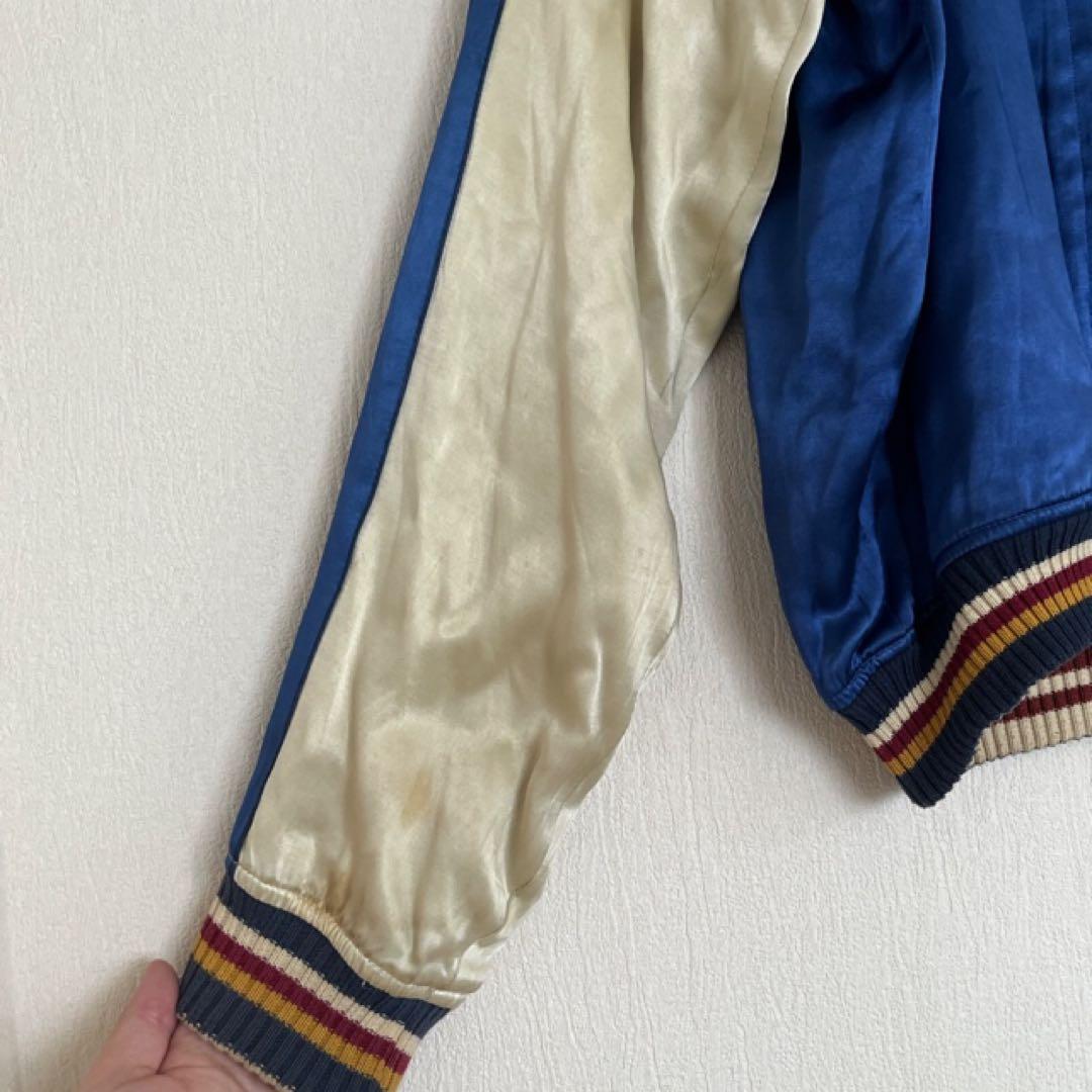 フラットヘッド　スカジャン　刺繍　リバーシブル　ワンポイント　かっこいい