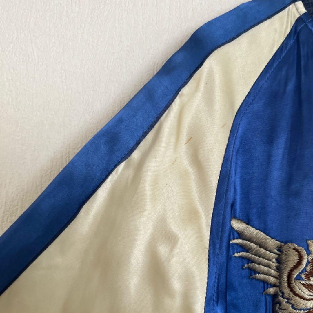 フラットヘッド　スカジャン　刺繍　リバーシブル　ワンポイント　かっこいい