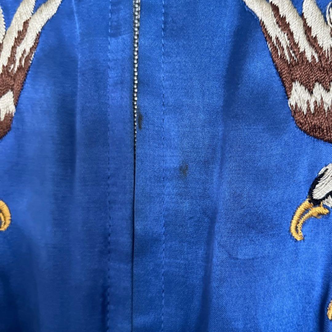 フラットヘッド　スカジャン　刺繍　リバーシブル　ワンポイント　かっこいい