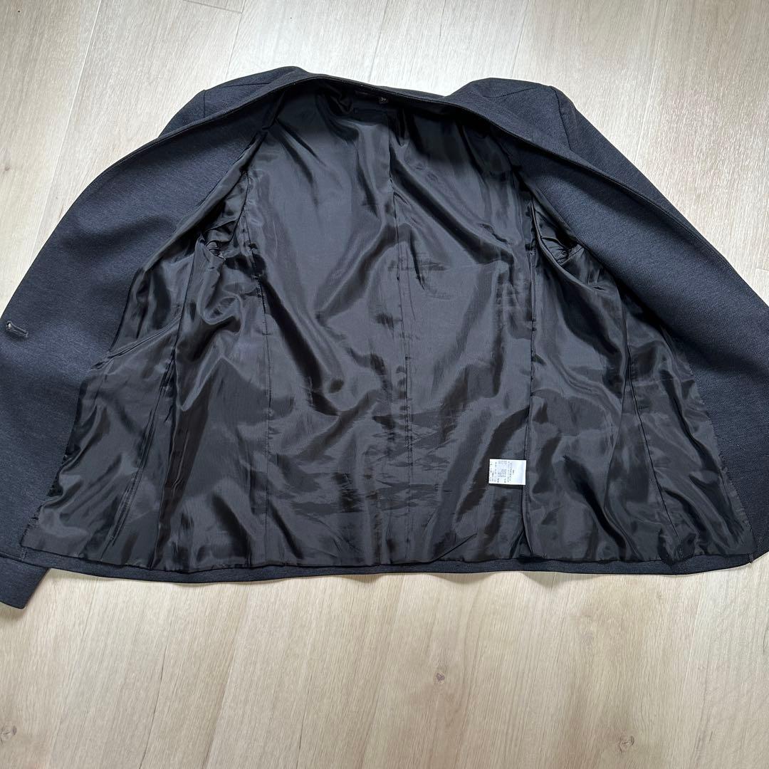 未使用 ユナイテッドアローズ ノーカラー セットアップ ネイビー 38