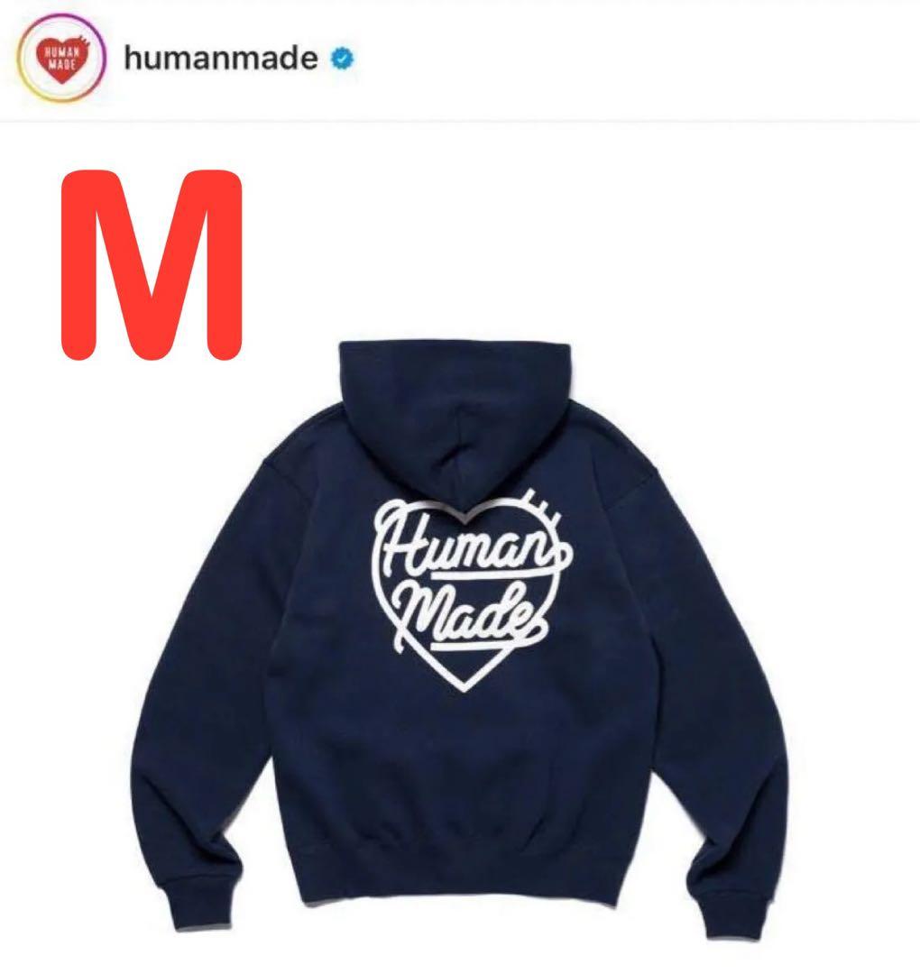 トップス HUMAN MADE HEART ZIP-UP SWEAT HOODIE M