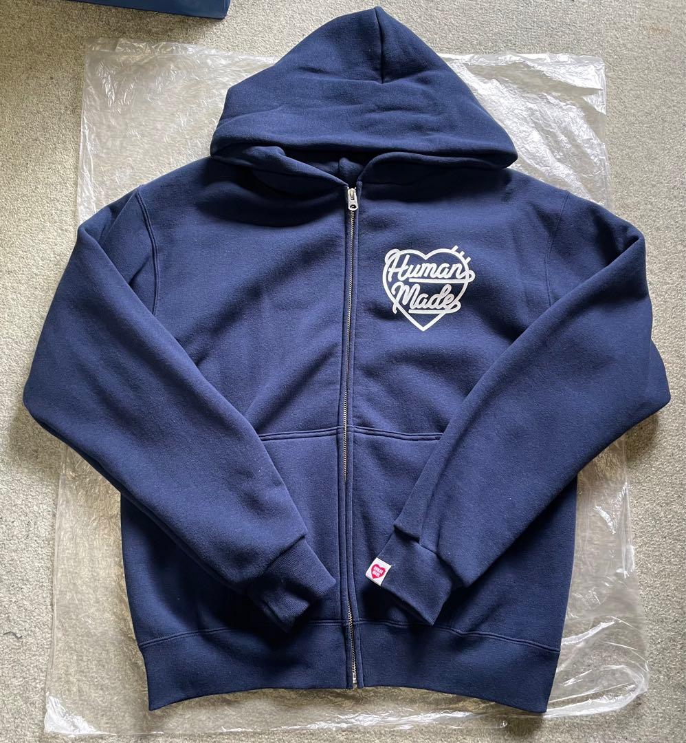 トップス HUMAN MADE HEART ZIP-UP SWEAT HOODIE M