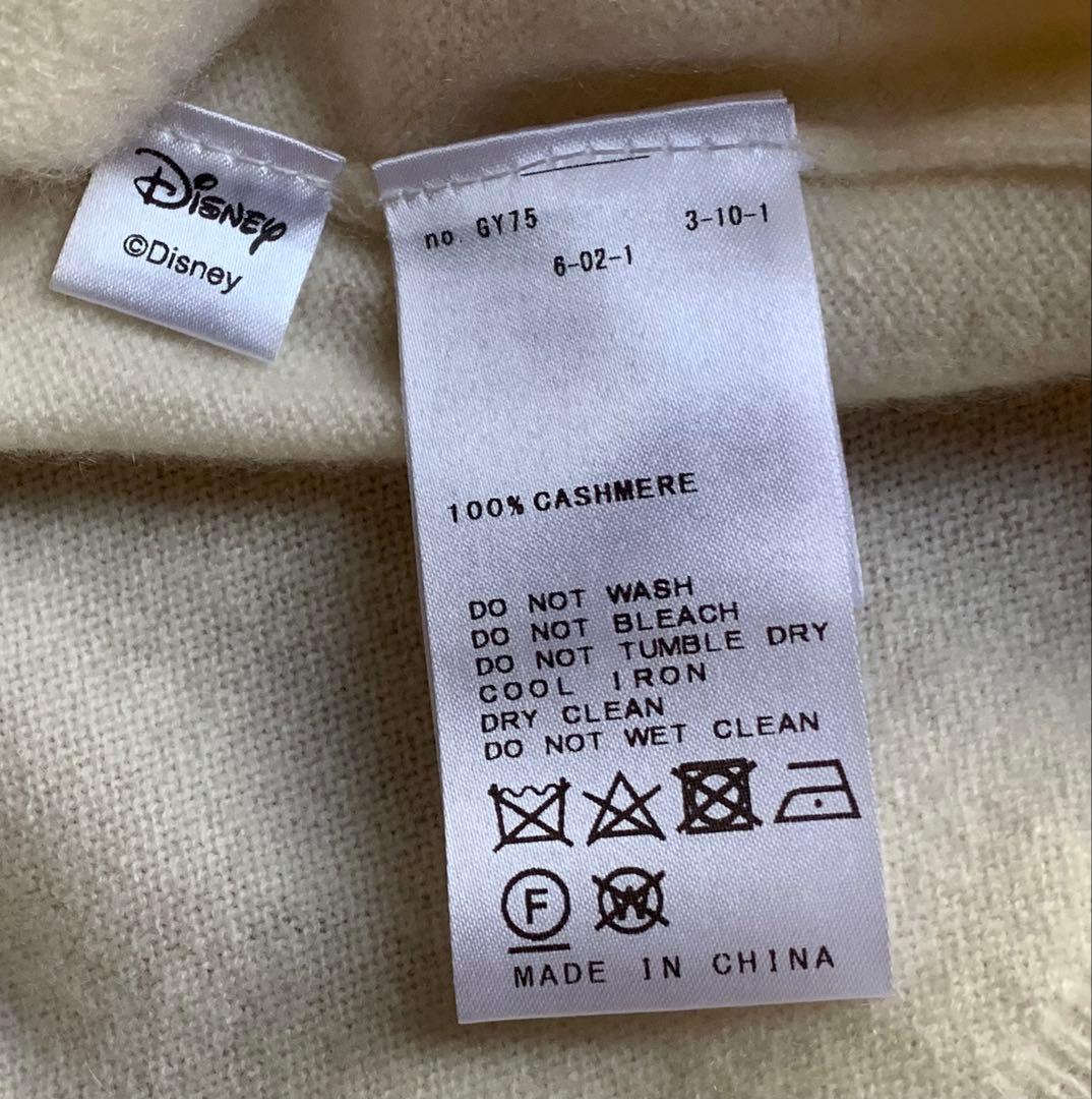 ミッキーマウス ストーンプリント カシミヤニット✨極美品✨