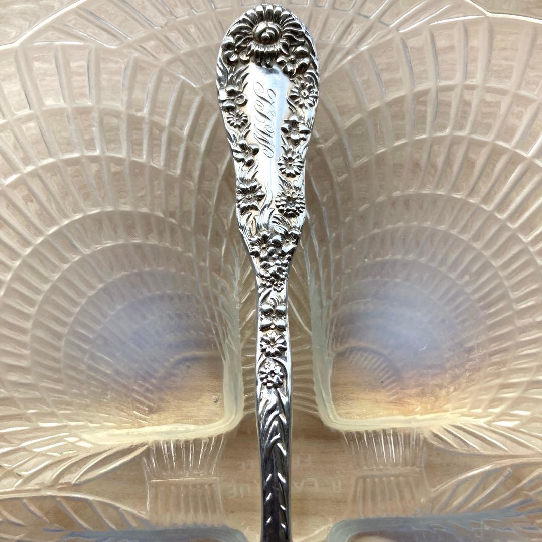アンティーク　純銀　サラダ　フォーク　Dominick