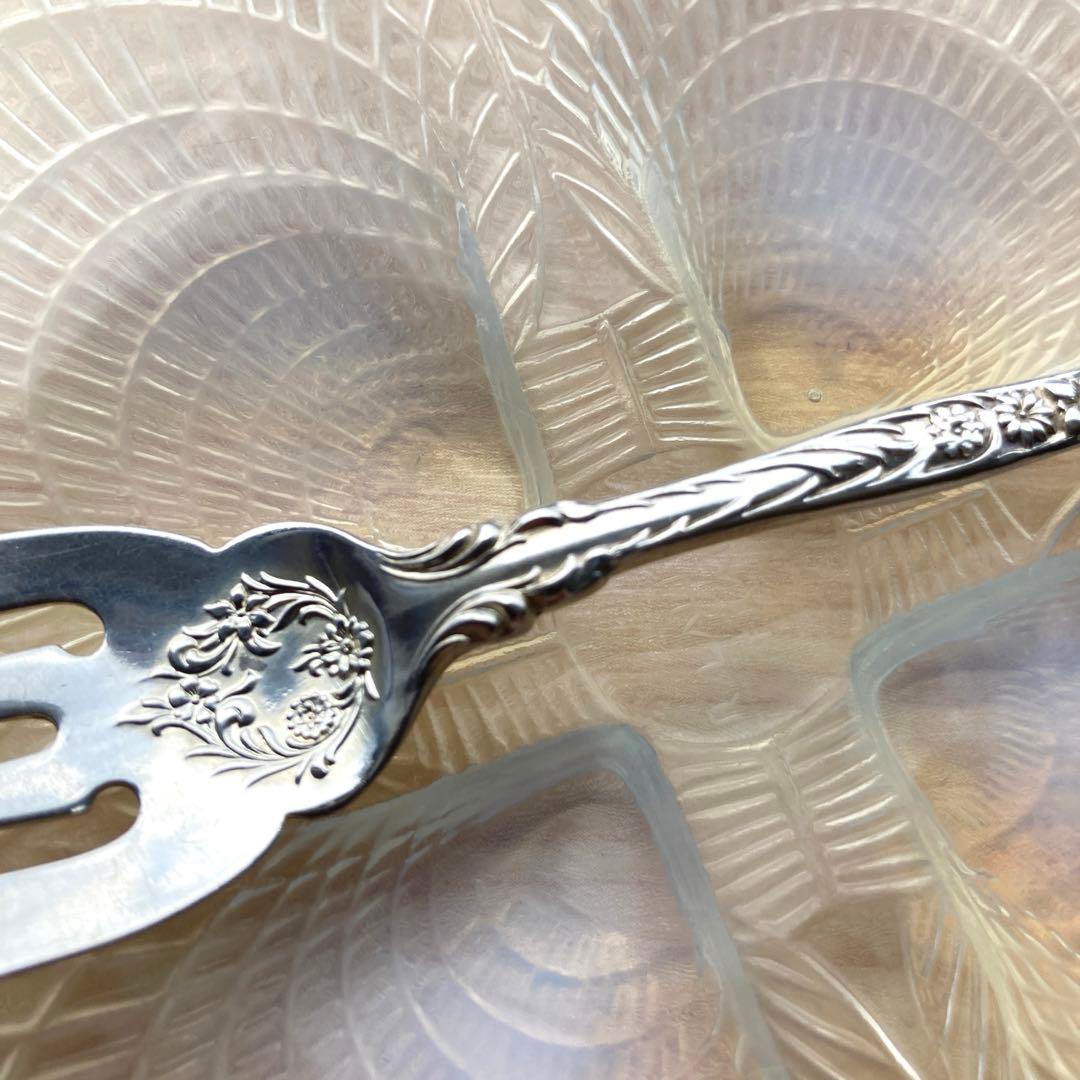 アンティーク　純銀　サラダ　フォーク　Dominick