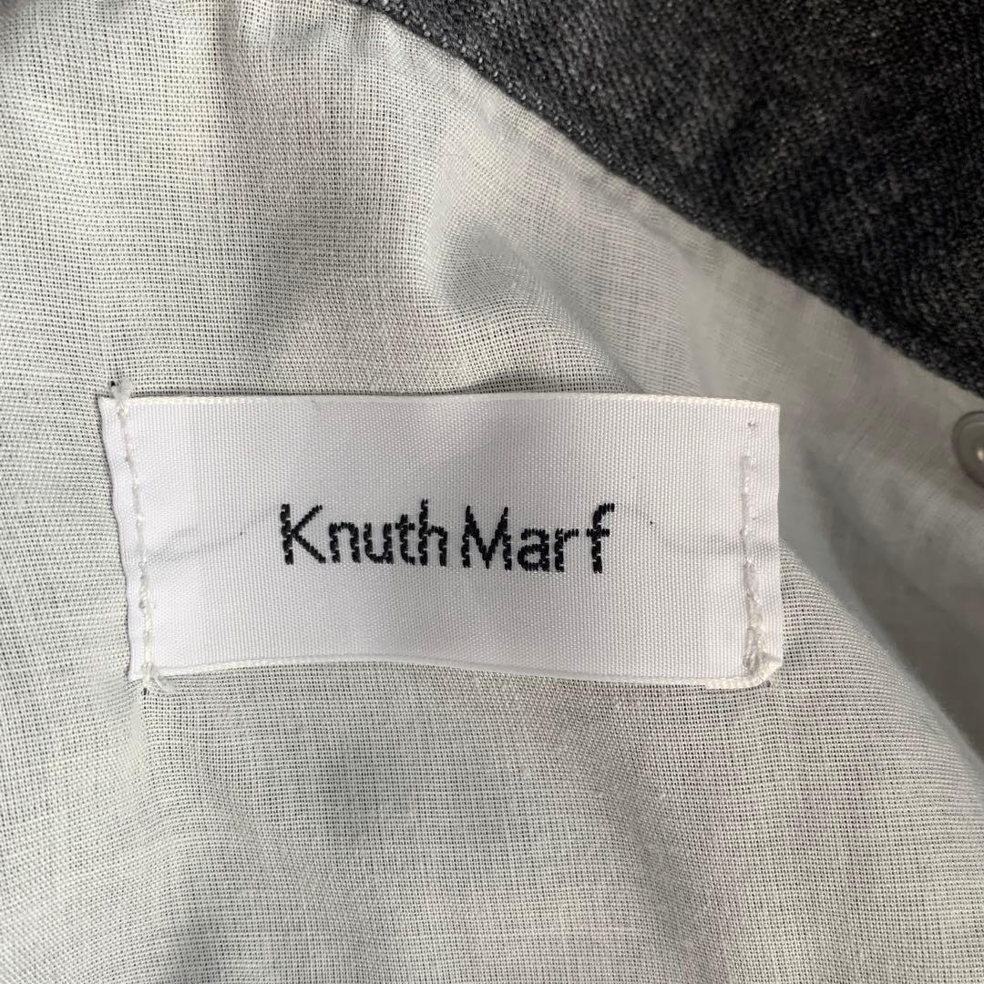美品 Knuth Marf ツーバックルパッチワークデニム 黒　ユニセックス