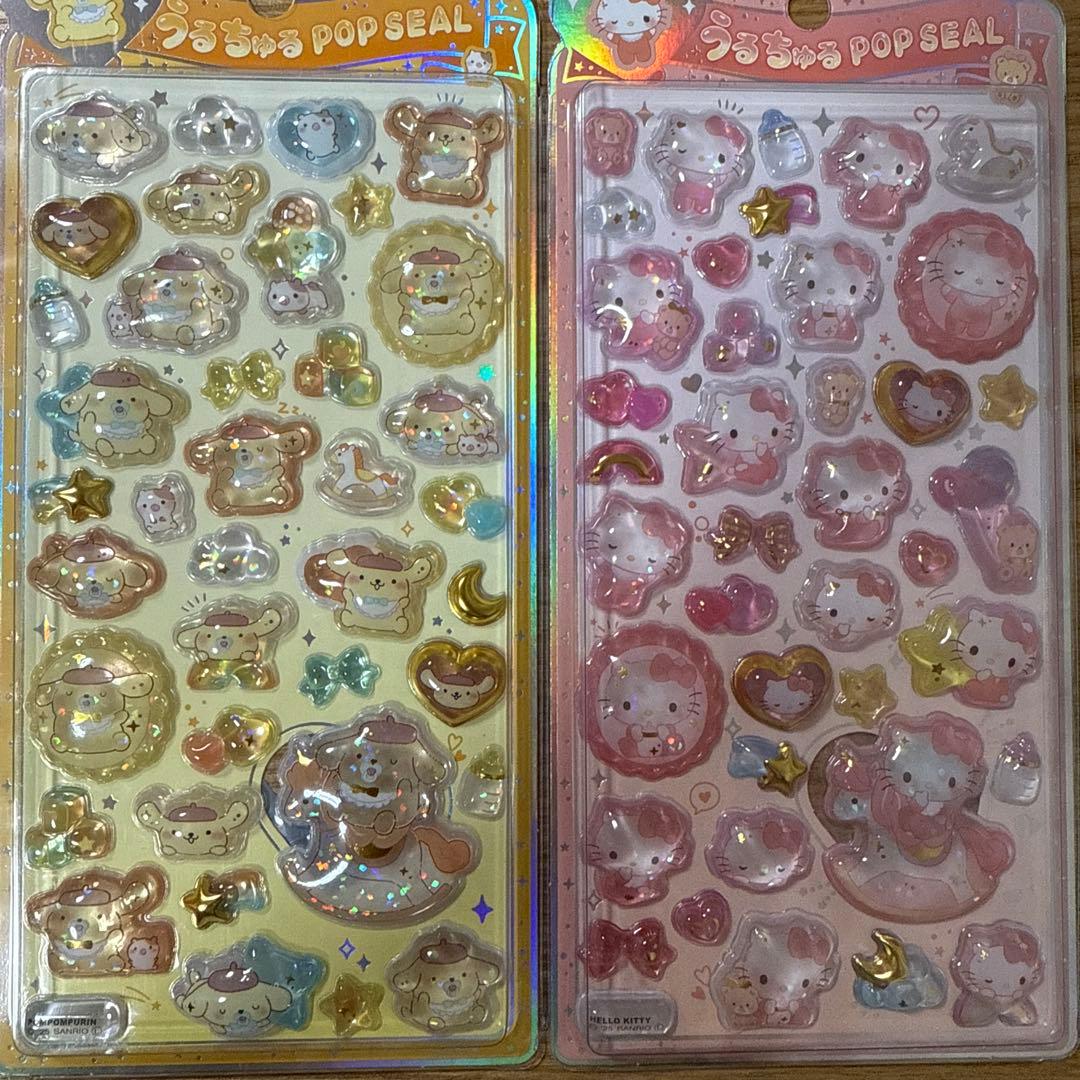 正規品 6種セット サンリオ うるちゅる ベビー うるちゅるポップシール