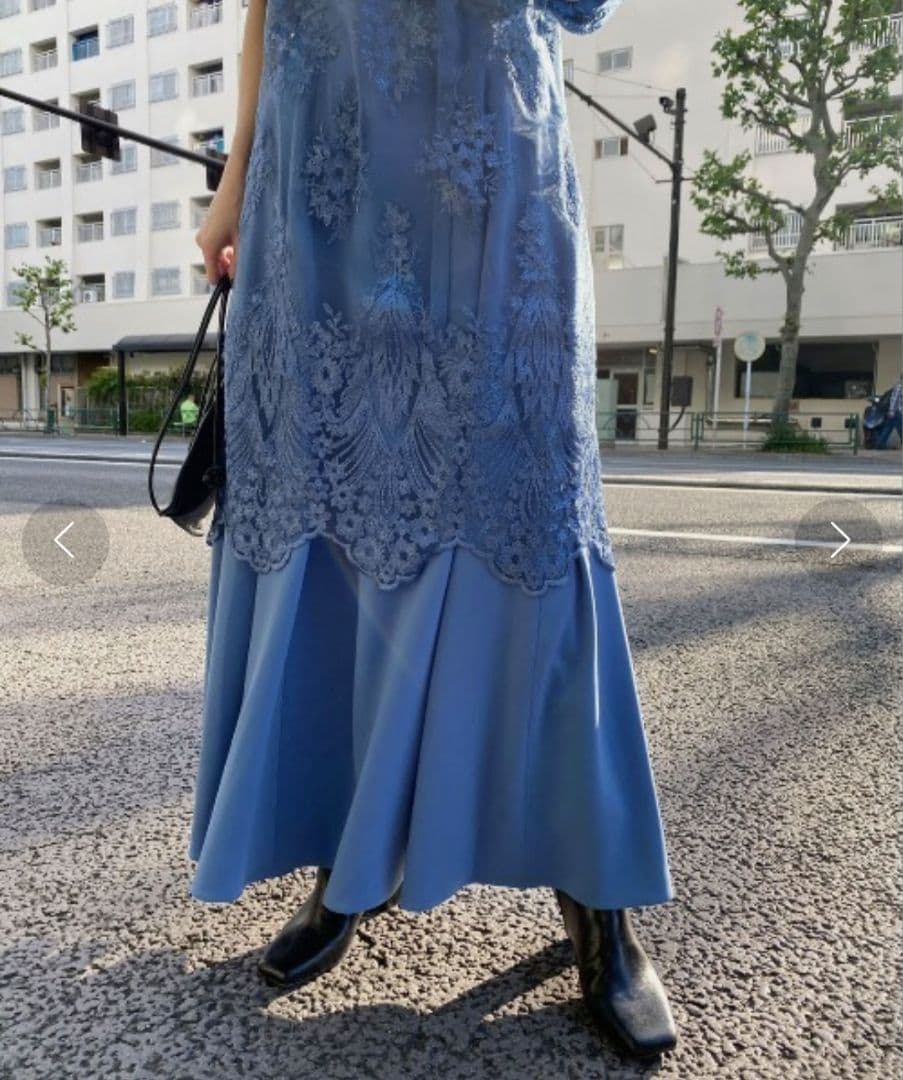 Ameri　3WAY LAYERED LACE DRESS