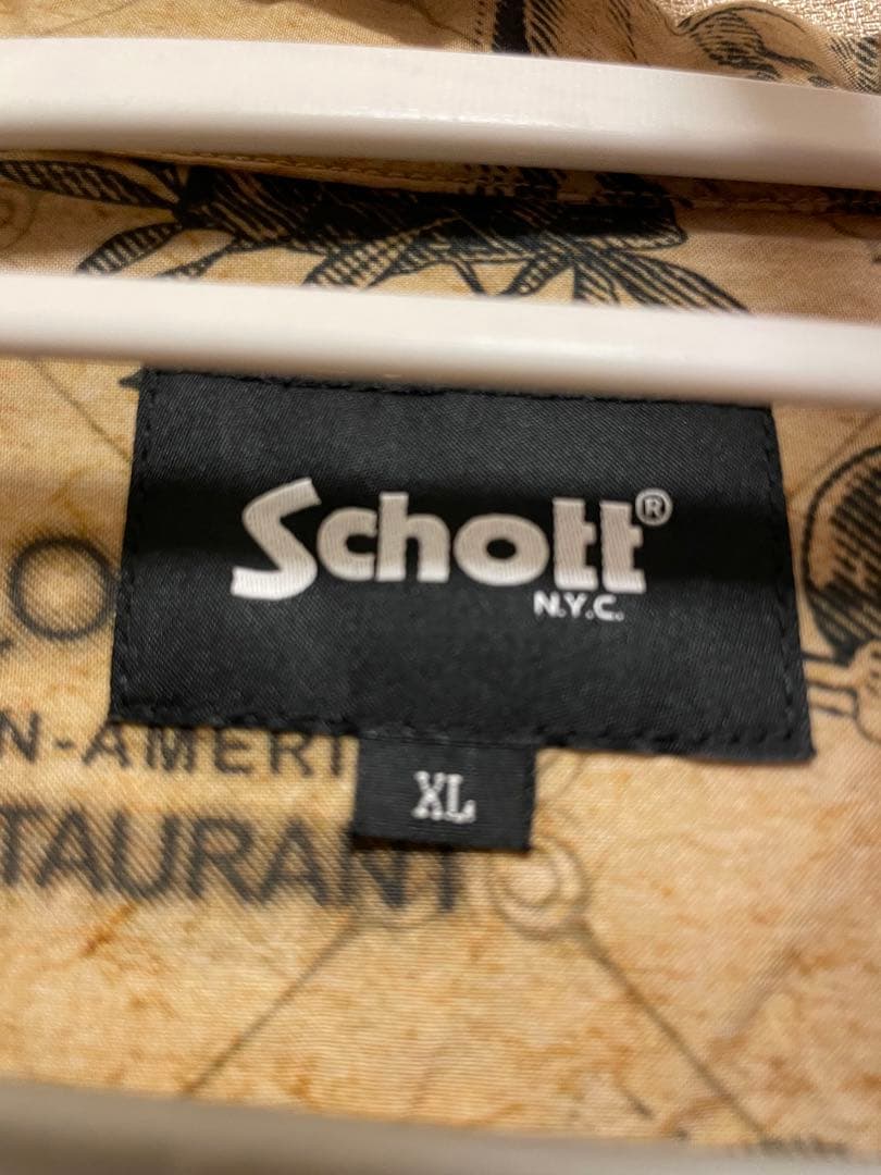 【schott】ショット×ゴッドファーザー　アロハシャツ　XL