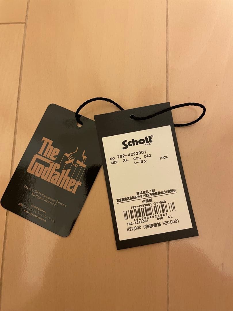 【schott】ショット×ゴッドファーザー　アロハシャツ　XL