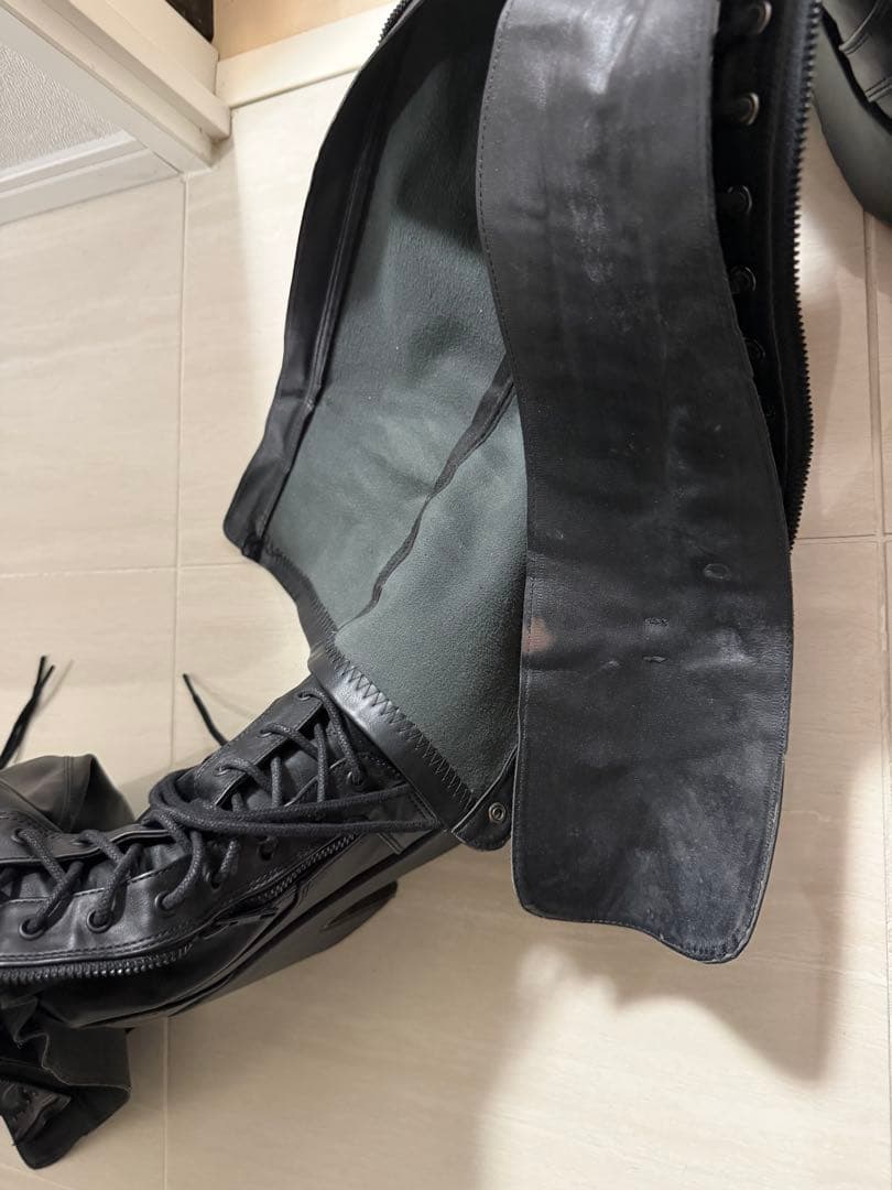 Demonia 厚底ニーハイブーツ ブラック