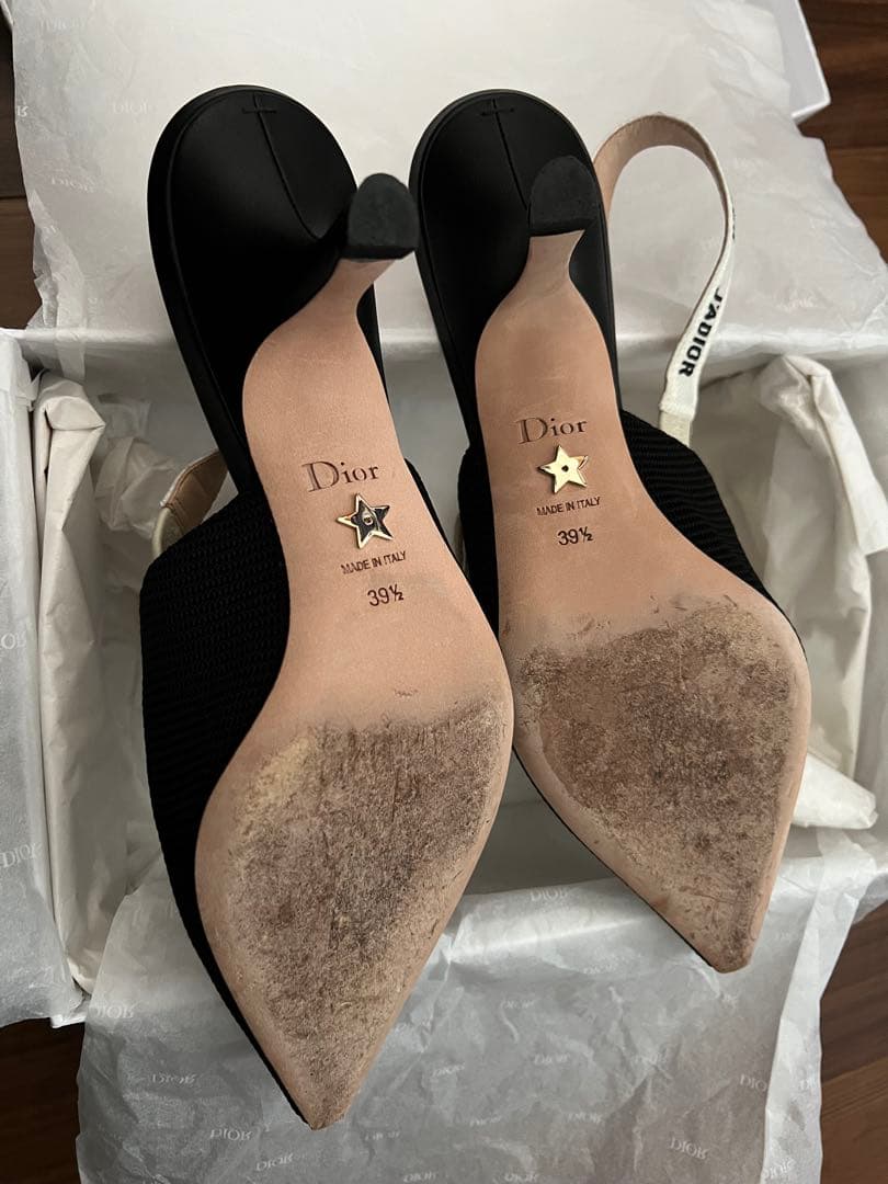 CHIさま　美品　Christian Dior スリングバックパンプス　39.5