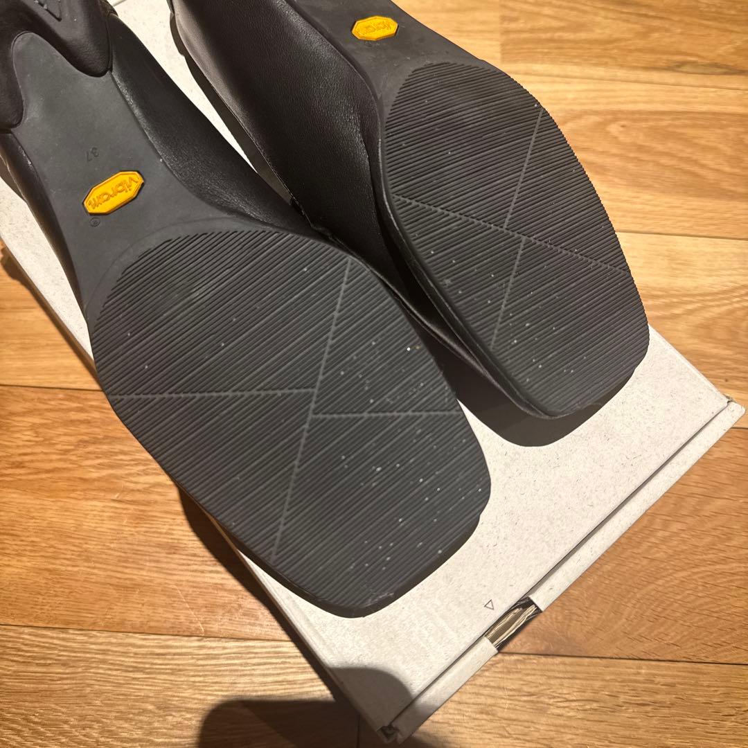 SHISEI シーセイ　SQUARE LOAFERS BLACK