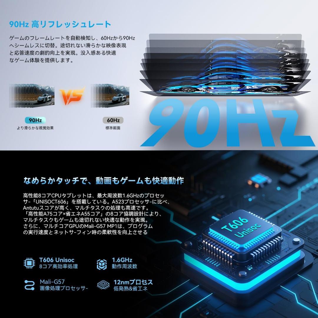 【大幅値下げ】タブレット8.7インチ Android 15 18GB+128GB