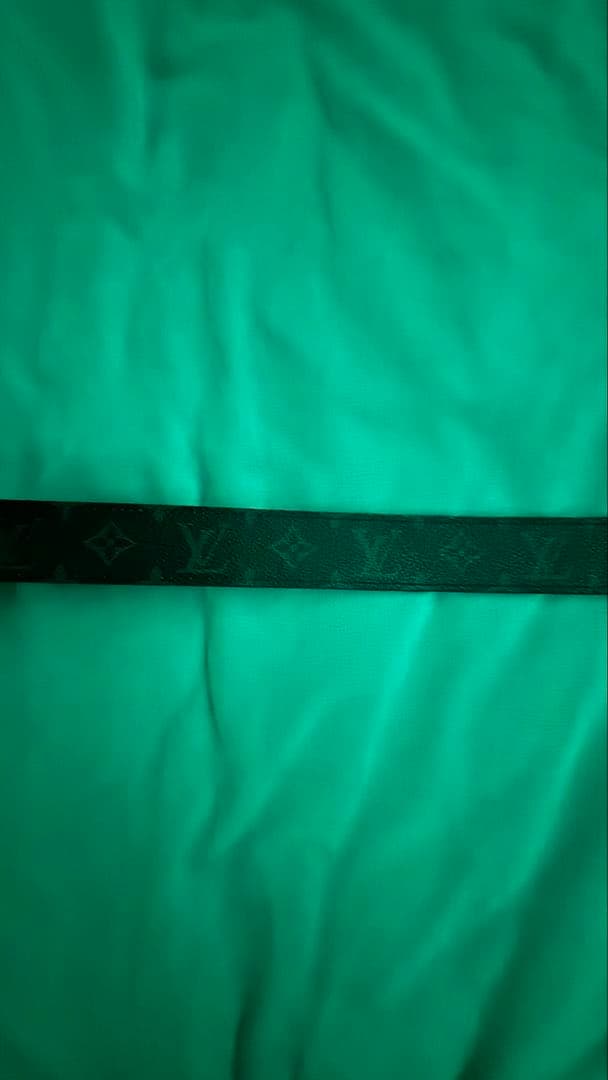 Louis Vuitton 黒 レザーベルト モノグラム