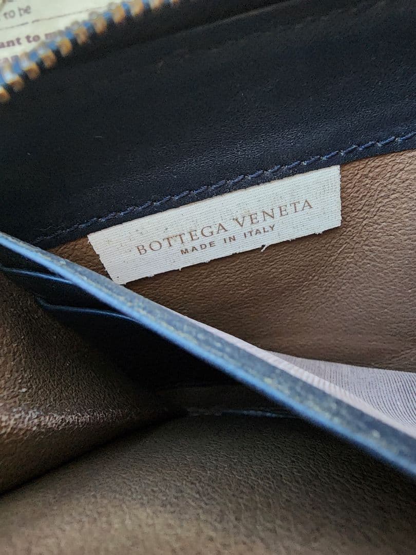 新タグ ボッテガヴェネタ　編み込み　長財布