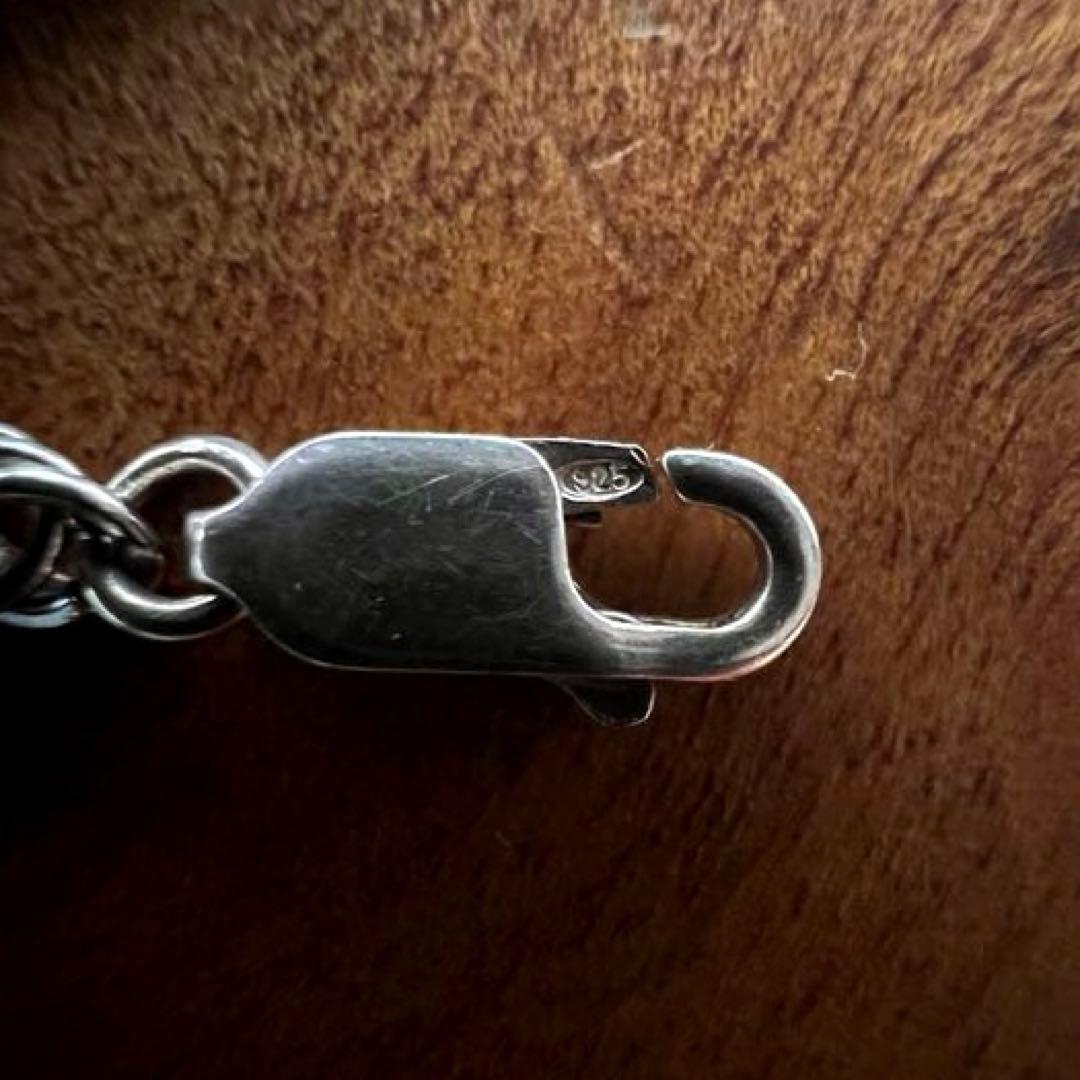 US ヴィンテージ シルバー ロープ チェーン ブレスレット 925