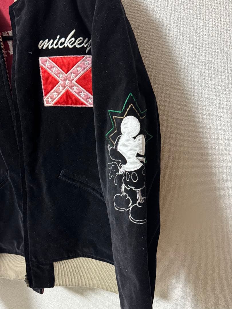 超希少 MickeyMouse 1928 GreatBigHeart 別珍 両面