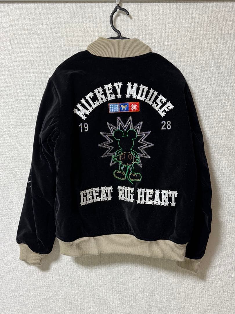 超希少 MickeyMouse 1928 GreatBigHeart 別珍 両面