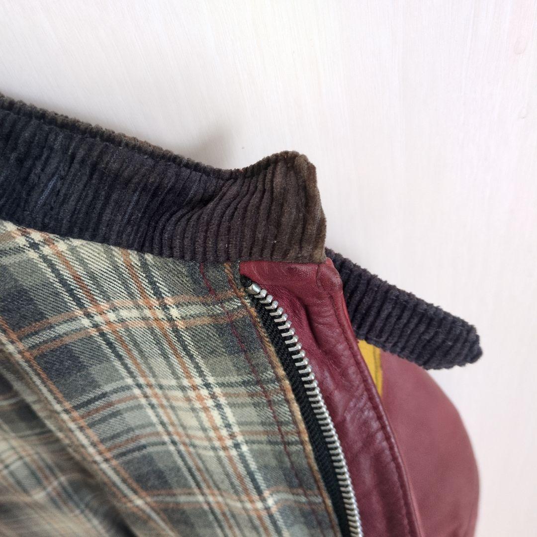 な*屋様 schott　ライダースジャケット　しわ加工　ワインレッド