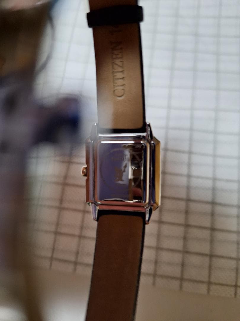 みずごん　CITIZEN ストーン付きレザーベルト時計