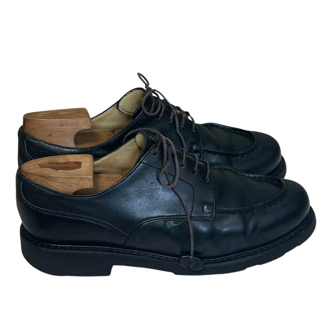 シクラメン パラブーツ シャンボード Uチップシューズ　ブラック 24cm