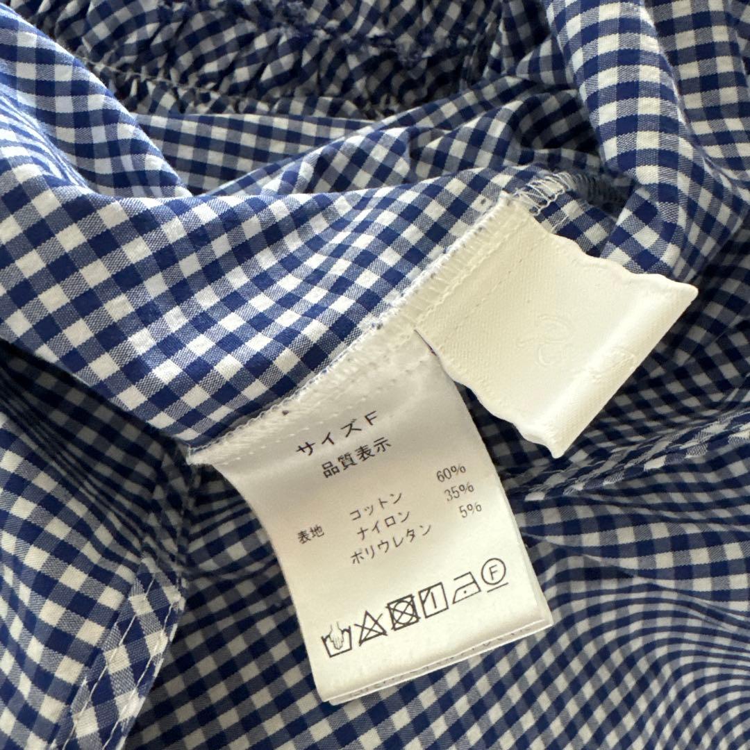 ロージーモンスター　ギンガムチェックブラウス