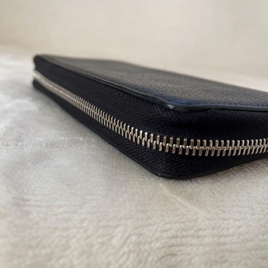 美品✨GUCCI 長財布 ラウンドファスナー レザー ブラック グッチ