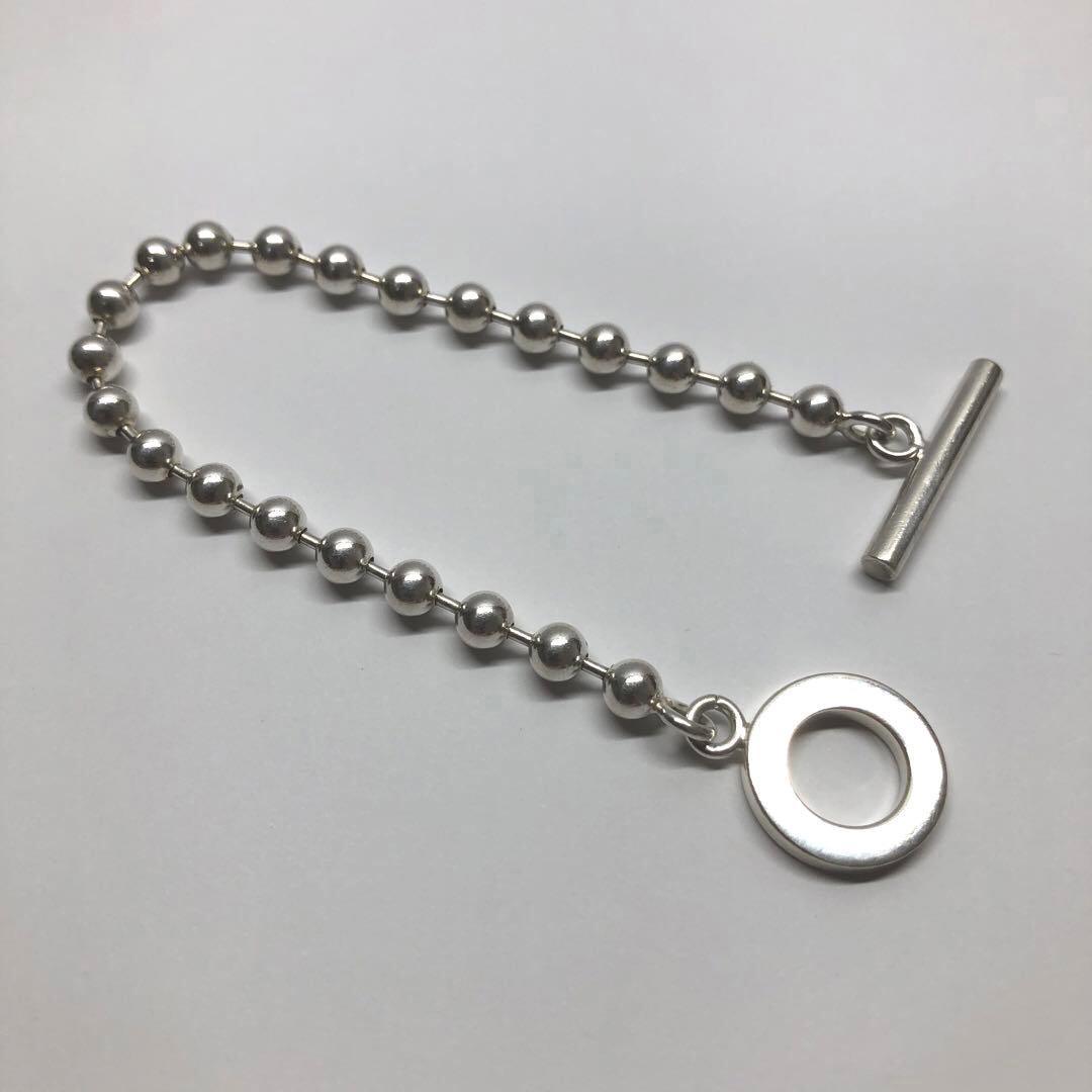 【美品】GUCCI グッチボールチェーン ブレスレット シルバー925 17cm