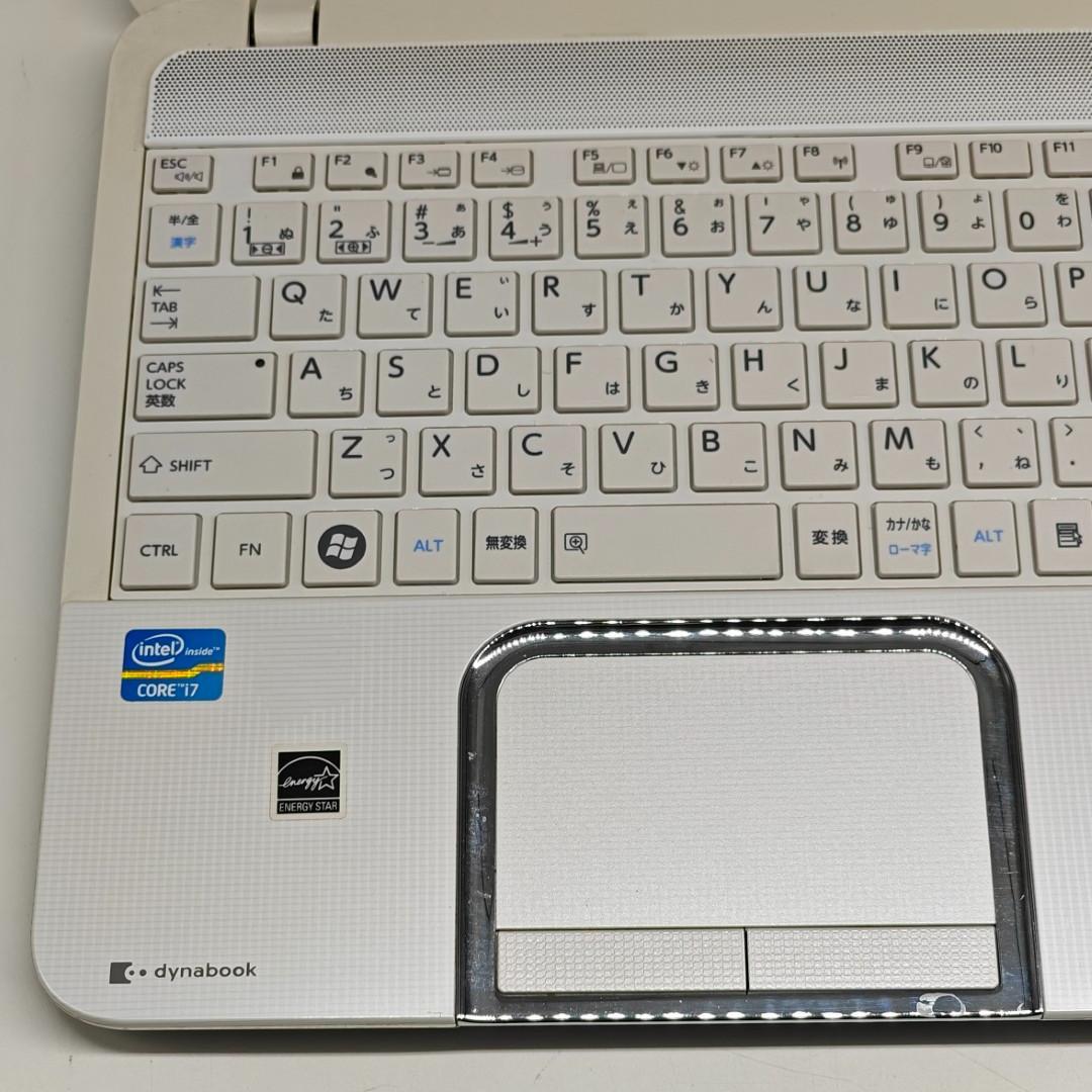 【東芝】T552 高速i7 SSD256GB 8GB ホワイト ノートPC