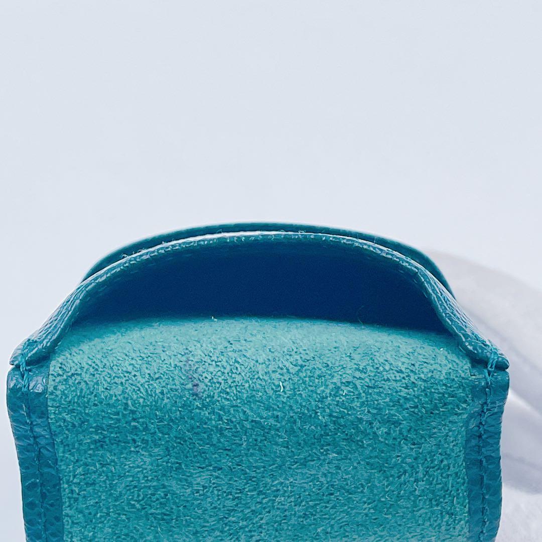 1EM42 LOUIS VUITTON ペンケース グリーン ルイヴィトン LV