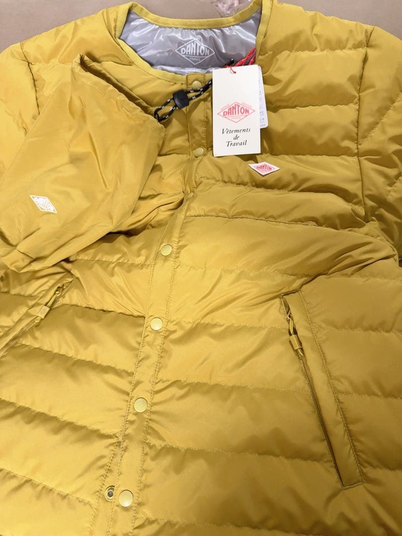 【未使用品】ダントン ダウン ジャケット マスタード S