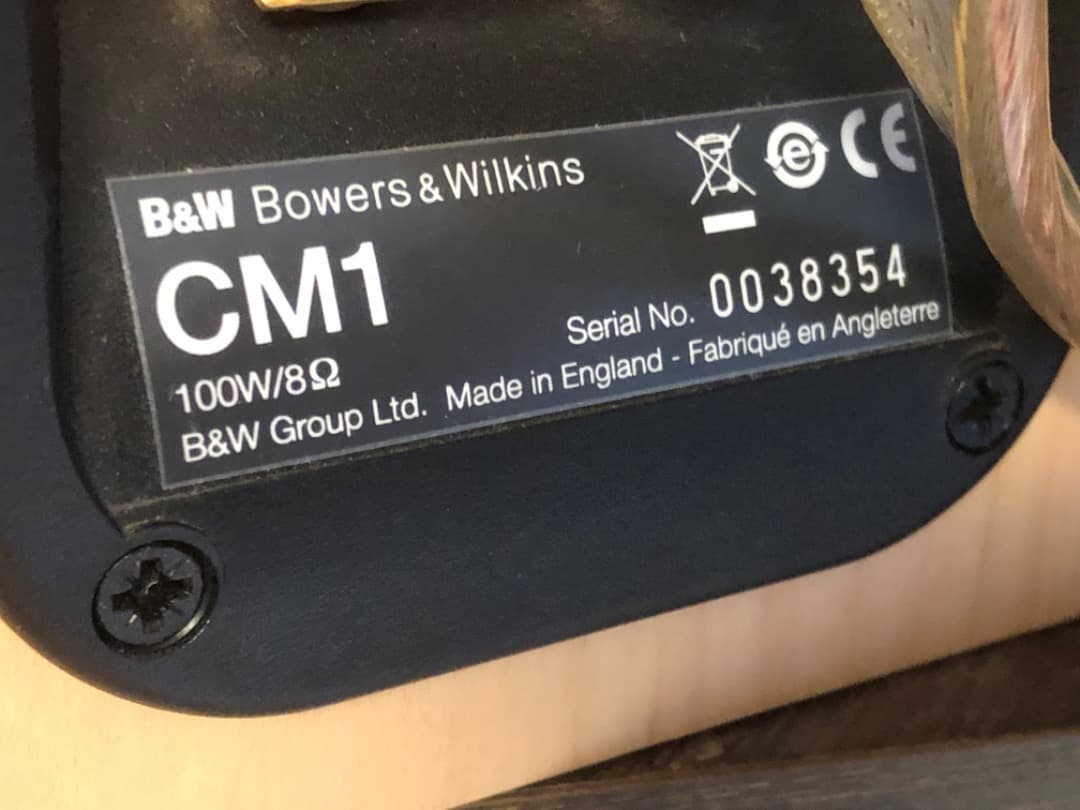 Bowers & Wilkins スピーカー CM1バウワースアンドウィルキンス